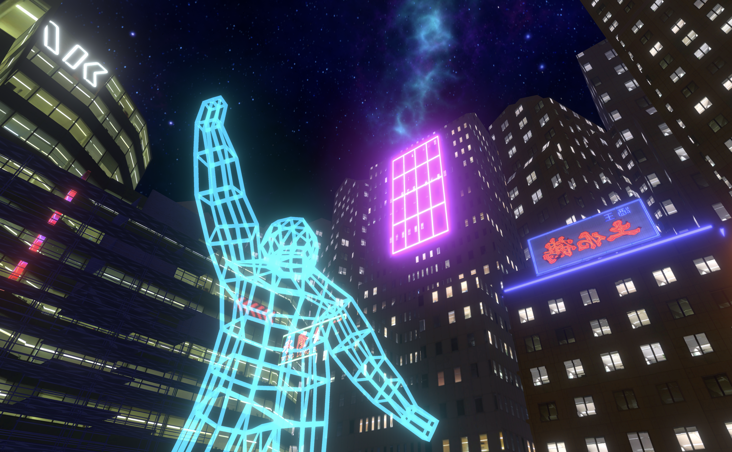 Cyberpunk Wallrunner Game